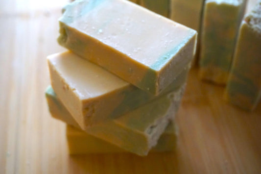Goat's Milk Sea Salt & Lily Exfoliating Mini Bar Soap - Ocean Fresh, Moisturizing, and Creamy
