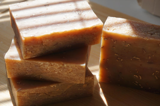 Oatmeal Milk and Honey Bar Soap - Handmade Natural Soap - Soothing & Nourishing